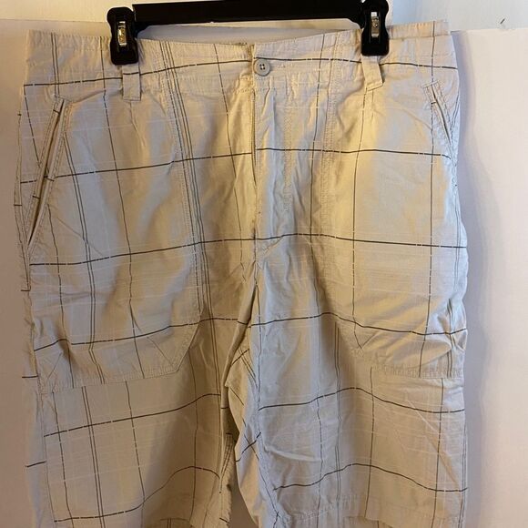 Vtg Nike athletic dept Cargo shorts large L Checkered - Picture 1 of 7
